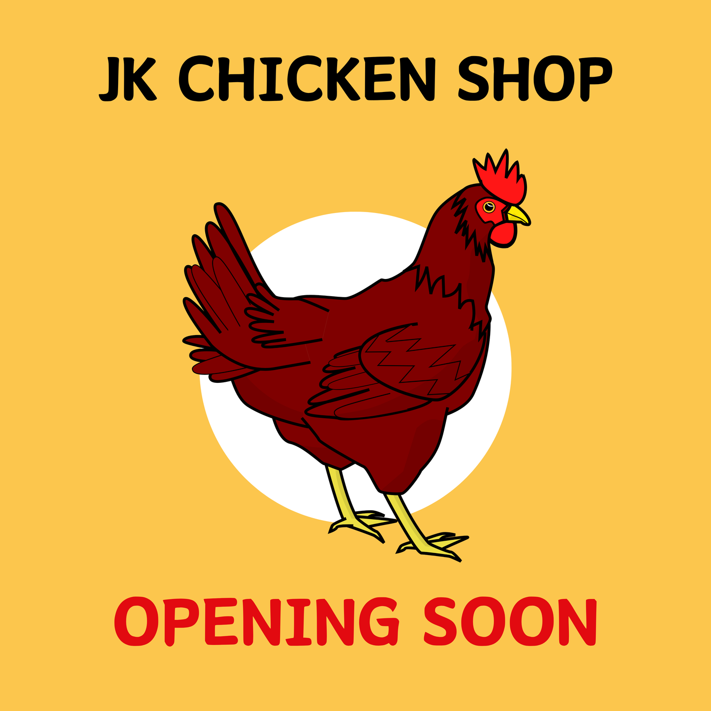 Chicken Shops - Self Adhesive Sticker