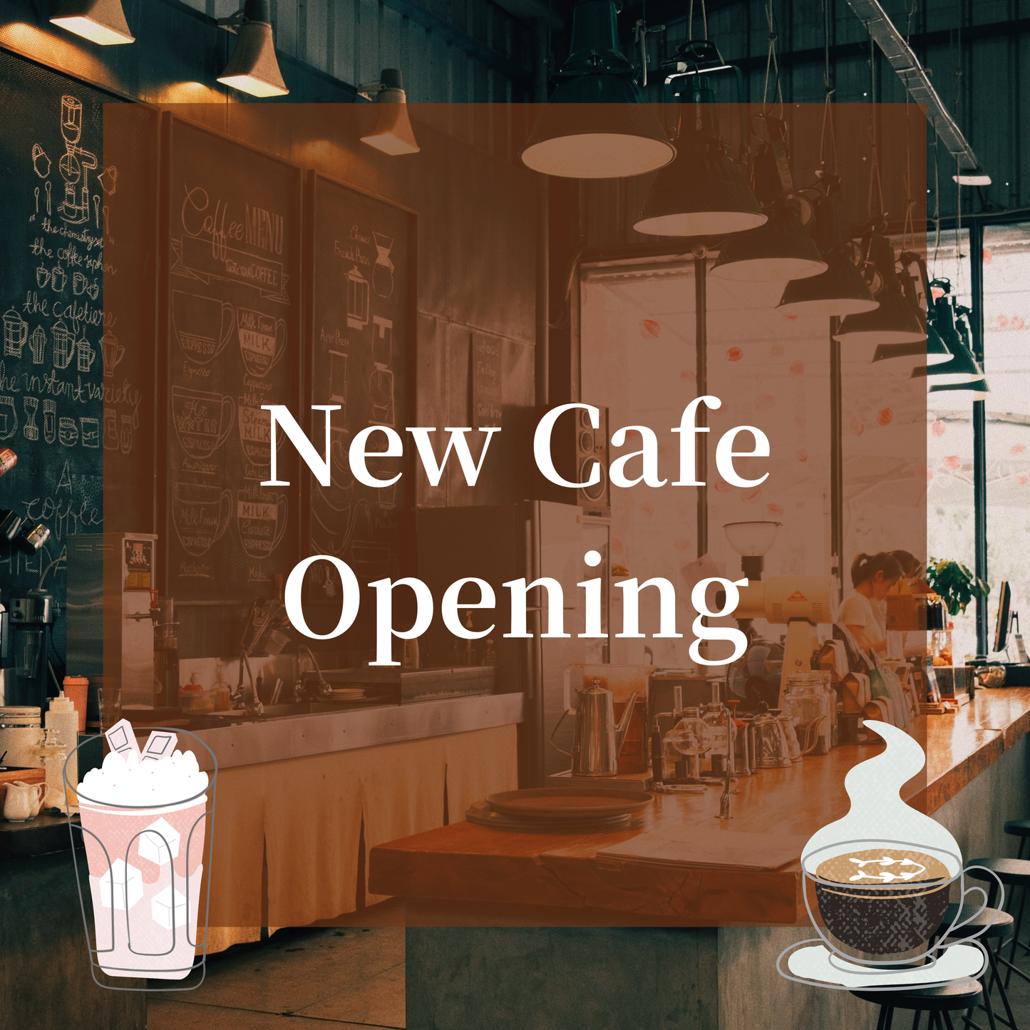 Cafes - Banner (Fabric)