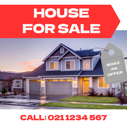 Real Estate - Self Adhesive Sticker