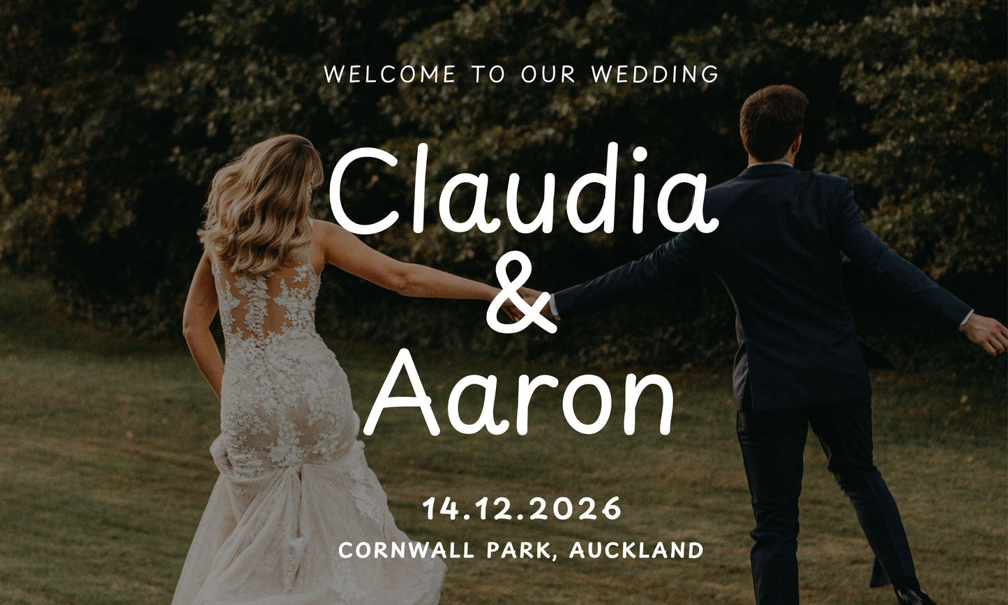 Wedding - Banner (Fabric)