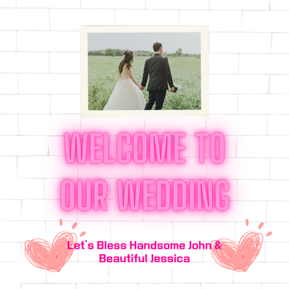 Wedding - Banner (Fabric)