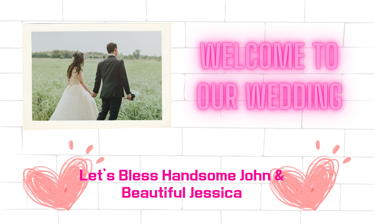 Wedding - Banner (Fabric)